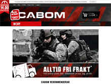 Tablet Screenshot of cabom.se